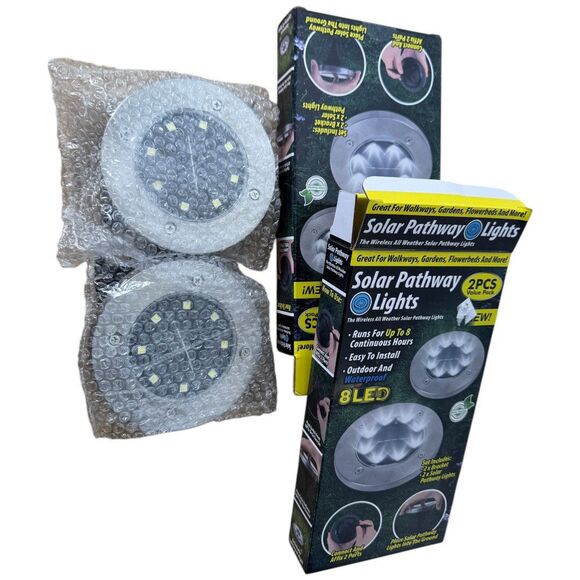 Wireless Solar Pathway Light 4Pc All Weather Proof-Led - Picture 3 of 5
